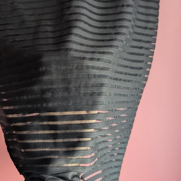 High Waisted Mesh Pencil Skirt - Picture 3 of 5